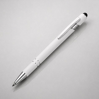 Ручка металлическая soft-touch шариковая со стилусом «Sway»