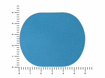 ПАТЧ ОВАЛ nubuk (голубой) 6,0 х 5