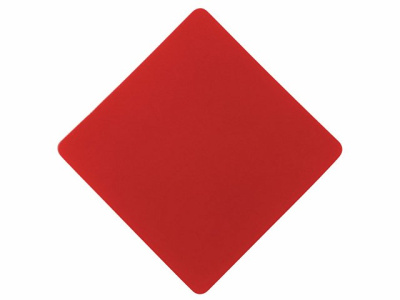ПАТЧ РОМБ soft-touch (красный) 7,6 х 7