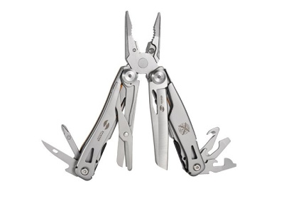 Мультитул Stinger, 106 мм, 15 функций, сталь/АБС-пластик, оранжевый