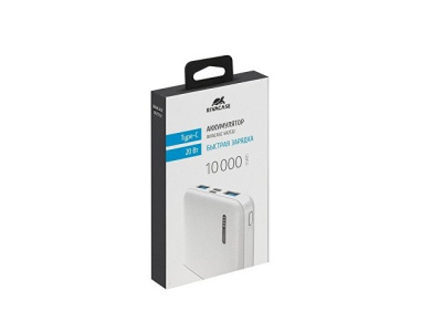 RIVACASE VA2532 (10000 мАч) QC/PD 20W внешний аккумулятор с дисплеем