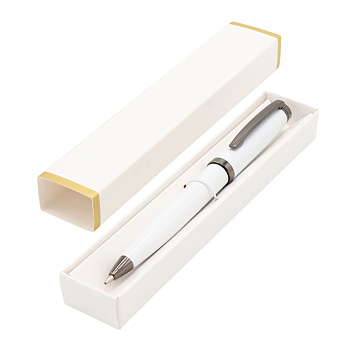 Ручка Betty в коробке Cradle белой с позолотой