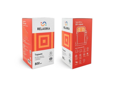 Термос универсальный (для еды и напитков) Relaxika 201, 800 мл