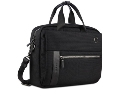 Портфель мужской BUGATTI НЕРО | NERO 15'', чёрный, нейлон 1680D/кожа, 42х10х30 см