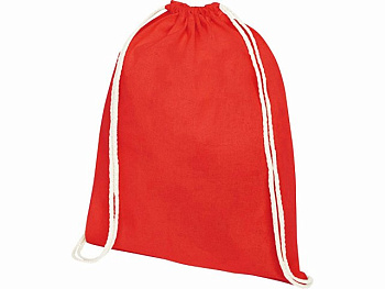 Рюкзак со шнурком Tenes из хлопка плотностью 140 г/м2