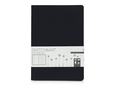 Скетчбук "Sketch & Art" в мягком переплете 147х210 мм, 24 л. белой бумаги 150 г/м2
