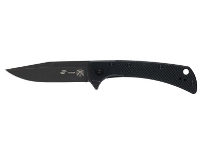 Нож складной Stinger, 102 мм, (черный), материал рукояти: нержавеющая сталь