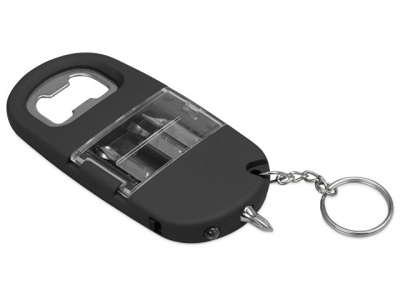 Брелок-открывалка с отвертками и фонариком "Uni", софт-тач