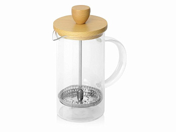Френч пресс Downtime с деревянной крышкой
