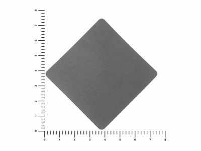 ПАТЧ РОМБ nubuk (серый) 7,6 х 7