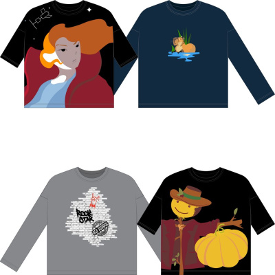 Лонгслив унисекс NovaTee на заказ, размер XS/S