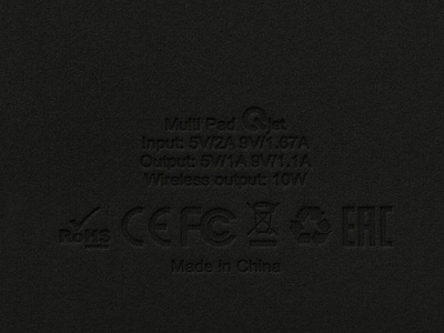 Многофункциональный коврик для мыши «Multi Pad» с беспроводной зарядкой и LCD экраном, 10 Вт