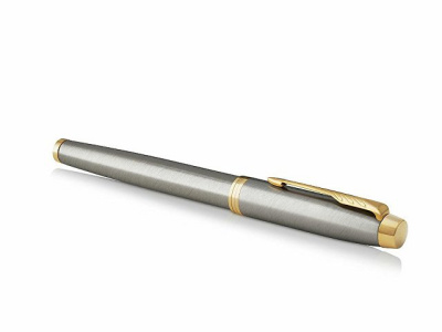 Перьевая ручка Parker IM Metal Brushed Metal GT, перо: F