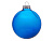 Стеклянный елочный шар "Christmas bauble", синий прозрачный