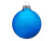 Стеклянный елочный шар "Christmas bauble", синий прозрачный