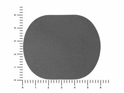 ПАТЧ ОВАЛ nubuk (серый) 6,0 х 5