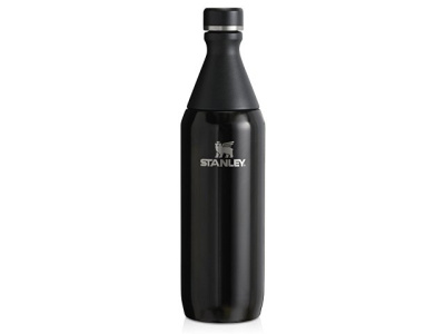 Бутылка для воды Stanley All Day Slim объемом 600 мл - черный глянцевый
