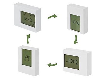 Настольные электронные мультифункциональные часы "Rotatio" с подсветкой
