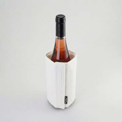 WINE COOLER SATIN WHITE/Охладитель-чехол для бутылки вина или шампанского, белый