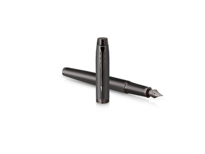 Перьевая ручка Parker IM Monochrome Black, перо:F, цвет чернил: blue