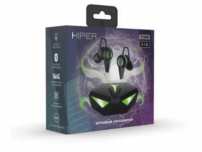 Беспроводные наушники HIPER TWS Mercury X12 (HTW-MX12) Bluetooth 5.1 гарнитура