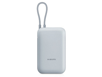 Внешний аккумулятор со встроенным кабелем Mi Power Bank 10000mAh (Integrated Cable) Ice Blue GL