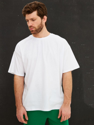 Футболка Oversize Premium, белая, размер S
