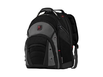 Рюкзак Synergy WENGER 16'', черный/серый, полиэстер/ПВХ, 36 x 26 x 46 см