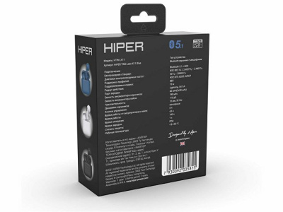 Беспроводные наушники HIPER TWS Lazo X11 Blue (HTW-LX11) Bluetooth 5.3 гарнитура