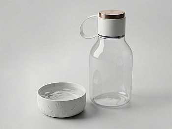 Бутылка для воды 2-в-1 «Dog Bowl Bottle» со съемной миской для питомцев, 1500 мл
