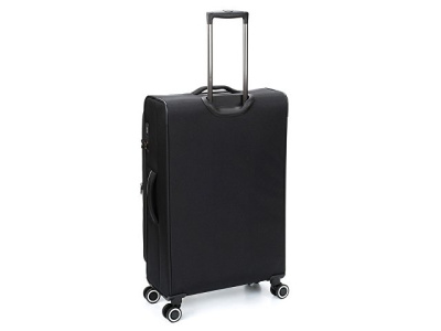 Чемодан TORBER НЕРО, чёрный, переработанный ПЭТ, 48 х 28 х 79 см