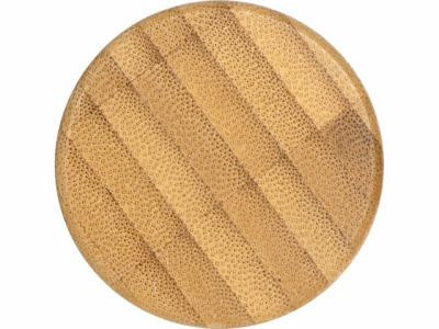 Бутылка из переработанного пластика "Kato Bamboo" с бамбуковой крышкой